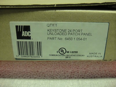 Keystone Patch Panel 24 Port 6450 1 054-01 open box new pictured