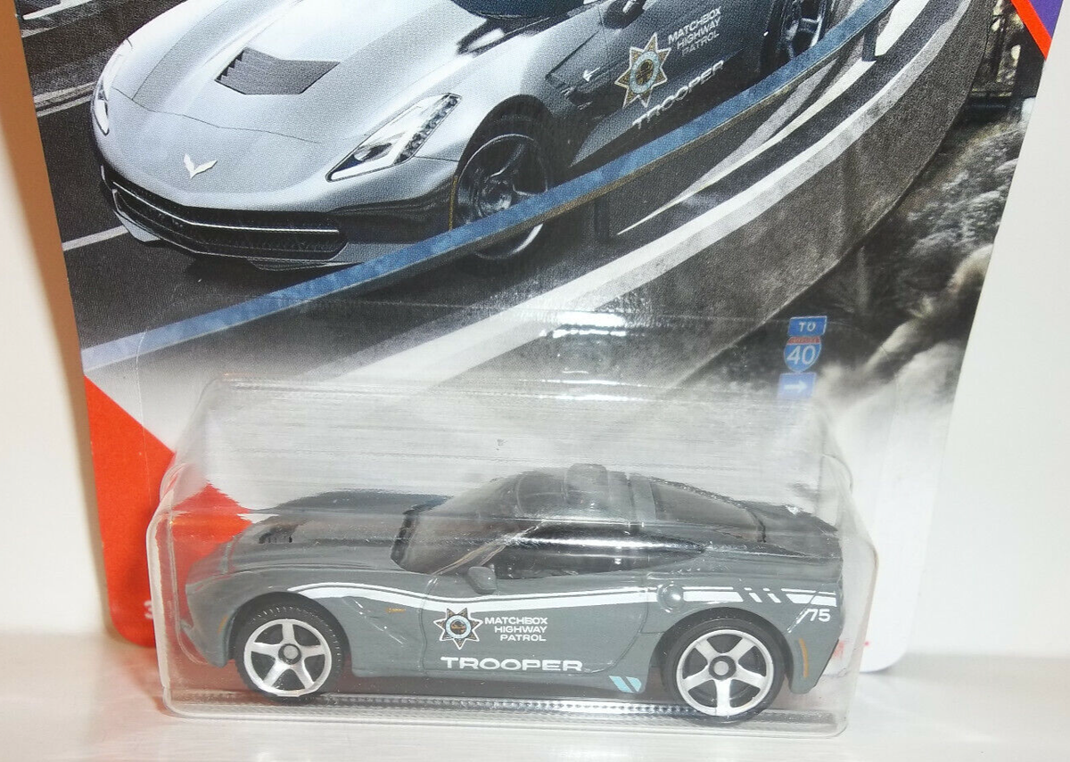 2020 MATCHBOX MBX HIGHWAY 24/100 GRAY POLICE 2015 CORVETTE