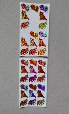 Hambly Studios Glitter Prismatic CAT Stickers RARE!!