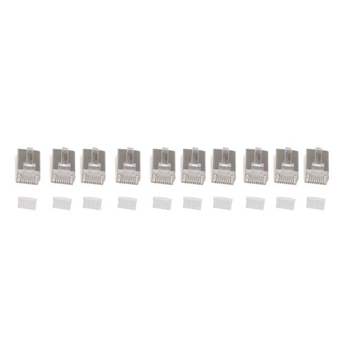 10-PACK for Cat 6 Connectors RJ45 Modular Plugs for Cat 6 UTP Ethernet Cable - Afbeelding 6 van 8