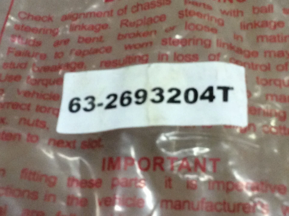 NEW NAPA 269-3204 Steering Tie Rod End Outer -Fits 2002 Chevrolet GMC Oldsmobile - Image 3 of 4