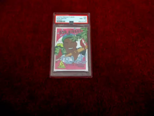 2020 TOPPS PROJECT 2020... PSA GRADED NM-MT 8 NQ....#84  BOB GIBSON...HOF ...STL