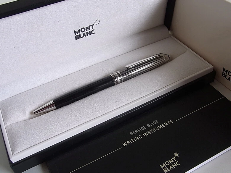 Black Metal Mont Blanc Pen, For Office, Packaging Type: Box