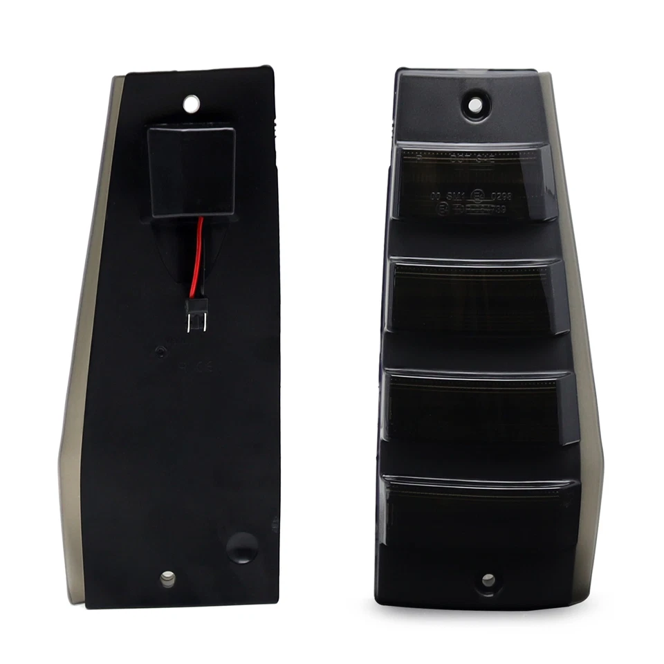 Smoke Lens White Full LED Front Vertical Side Markers For Jeep 84-96 Cherokee XJ - Image 3 of 4