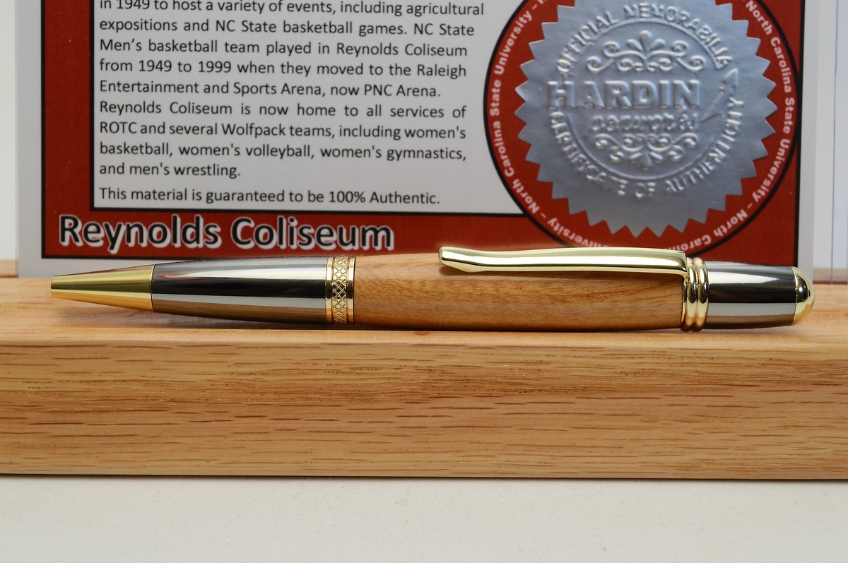 Pen Made From North Carolina State's Reynolds Coliseum Wooden
