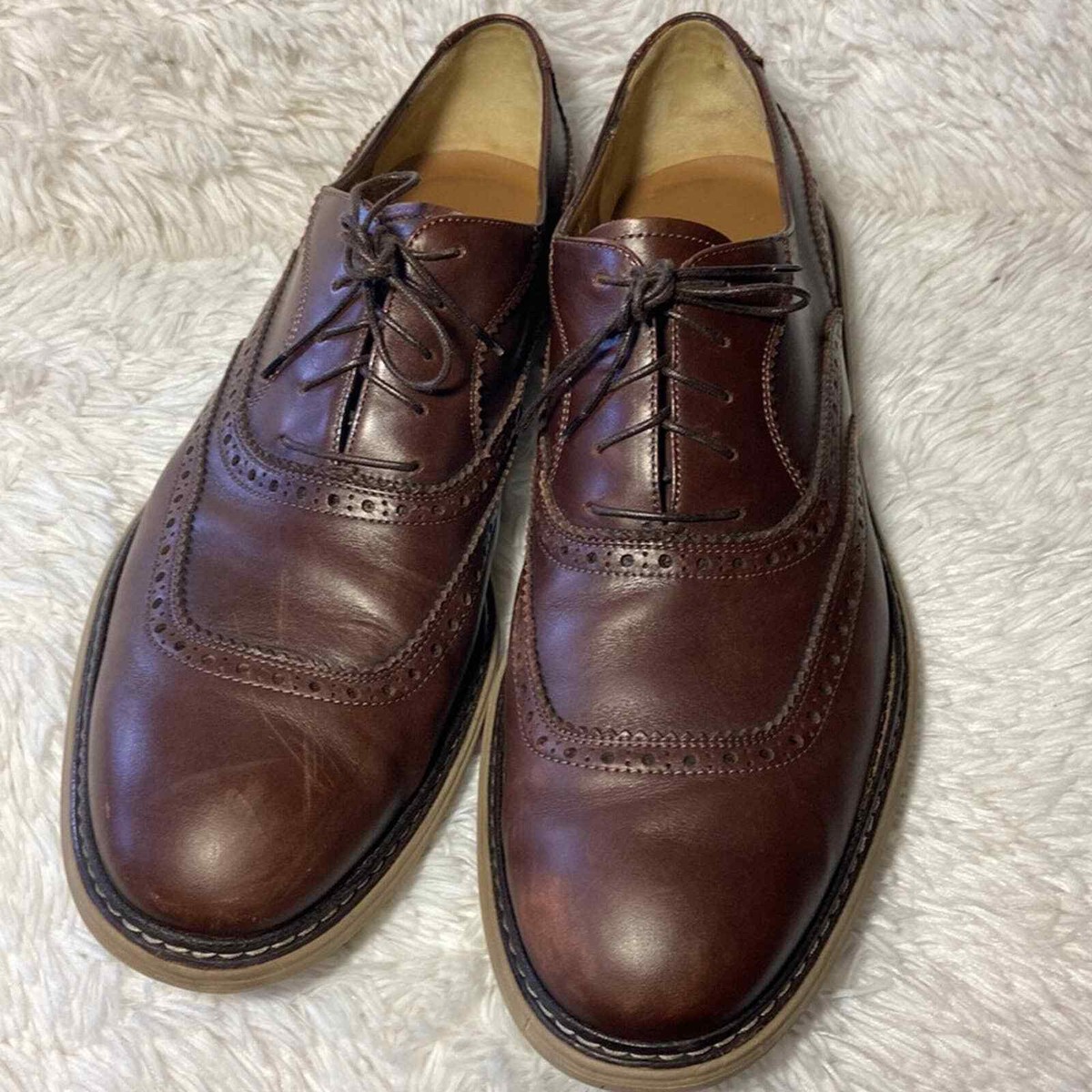 Salvatore Ferragamo Lace-Up shoes Tan Brown color Sz 11 E Salvatore Ferragamo Shoes Size 12 Riley Cap Toe Oxford Brown  main image 4