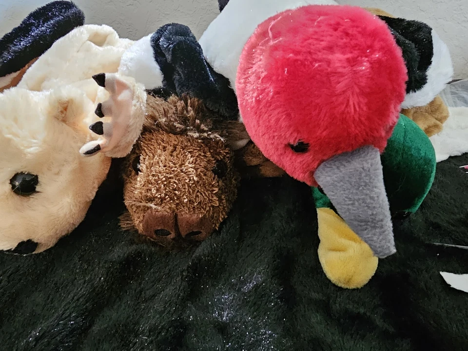 8 Puppy Dog Plush Hand Puppets Caltoy Stuffed Animal Toy Lot Brown Gray White - Image 4 of 4