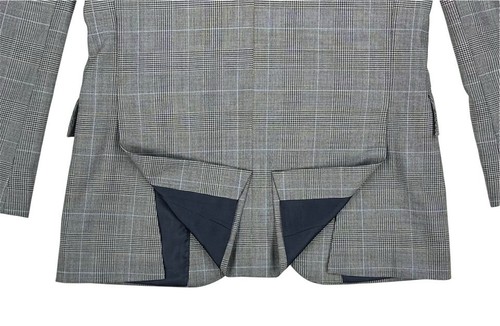 J CREW LUDLOW grau kariert kariert Vierjahreszeiten Wolle 2 Knöpfe schmal Blazer Herren 34S - Bild 10 von 14