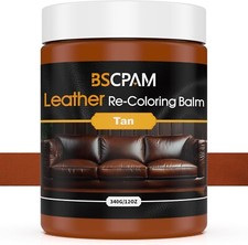 t15 BSCPAM 12 Oz Leather Recoloring Balm TAN leather repair kit 340g 12oz large