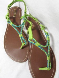 lime green flat sandals