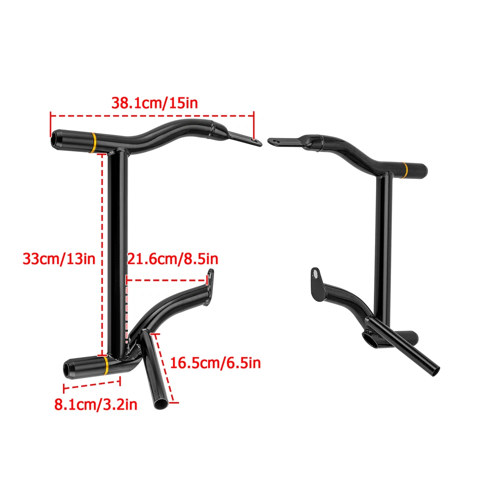 Barra de choque trasera protectora de alforja 1997-2008 para Harley Touring Electra Street Glide Foto 2 de 4