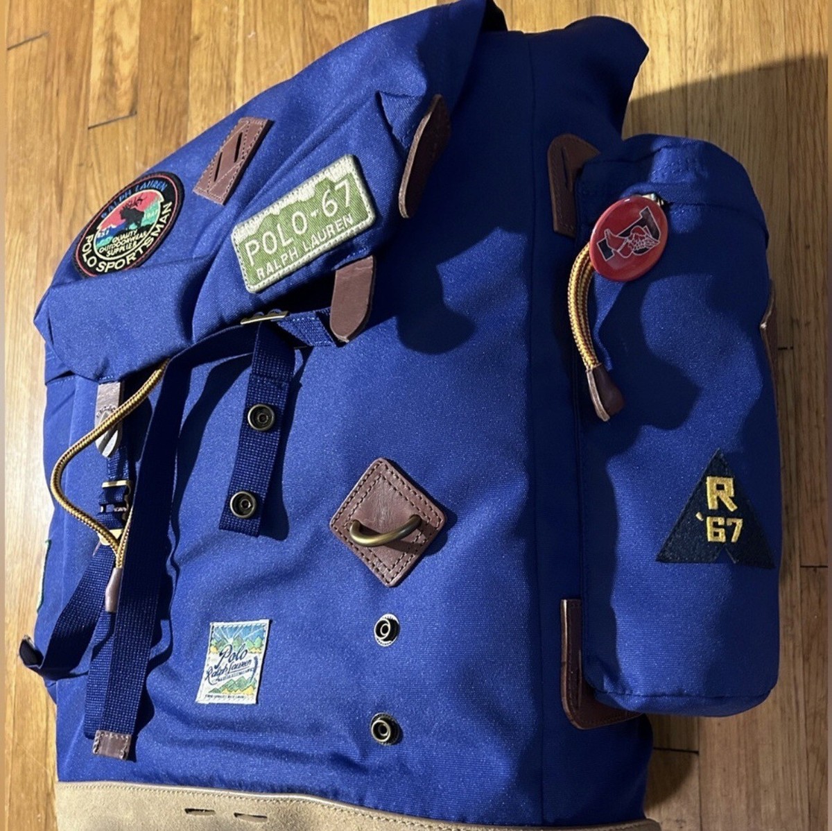 Polo Ralph Lauren Blue Patches Backpack | eBay