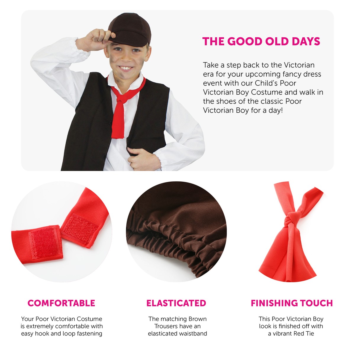 VICTORIAN BOY COSTUME KIDS HISTORICAL POOR ORPHAN URCHIN BOOK DAY