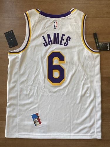 Lebron James LA Lakers Swingman Association Nike Size 48 L Mens NWT Jersey #6 - Picture 2 of 7