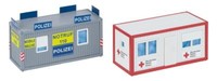 Faller 180338, BüRocontainer Polizei Und Drk, Neu & Ovp, H0