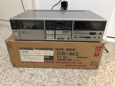 Denon DR-M2 Stereo 3 Head Cassette Deck Direct Drive Computer Servo Mechanism