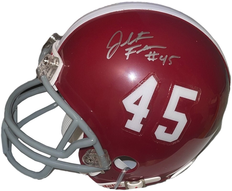Jalston Fowler signed Alabama Crimson Tide Riddell Speed #45 Mini Helmet–  COA