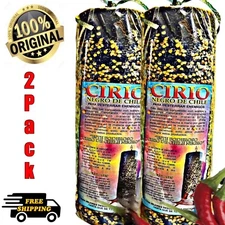 2, Veladora de Chile / Cirio Negro Preparado/ Black Chile Ritual Candle Fixed/XL