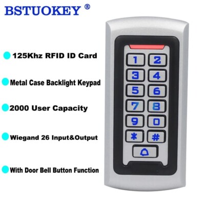Retekess T-AC03 Zutrittskontrolle Tastatur Wasserdicht Standalone RFID 125KHz Metall C