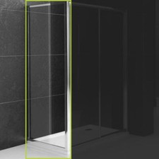 Feste Seite Duschkabine Slide geeignet f&uuml;r Schiebet&uuml;r Slide geh&auml;rtetes Glas