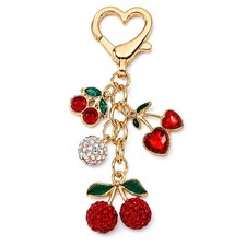 Keychain Cherry Charm for Purse, Key Chains Cute Bag Charms, Cute Purse Keych...