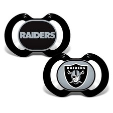 Las Vegas Raiders Pacifier Baby Silicone Bpa Free Infant Soother Multicolor