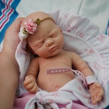 Newtotlove 12" Micro Preemie Full Body Silicone Baby Doll Girl,Realistic Soft...