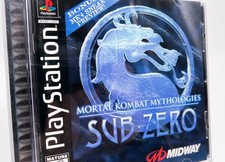 Mortal Kombat Mythologies Sub Zero W/Reg Card PS1 VGC CIB W/Protector 