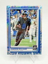 Jameson Williams 2025 Panini Donruss Optic Rocket Emoji SSP Detroit Lions #10