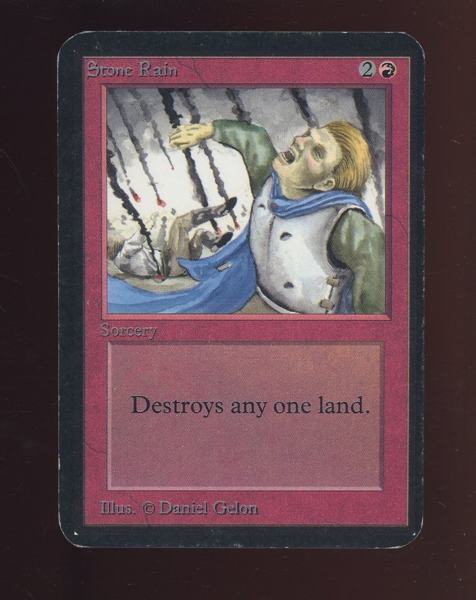 1993 MTG Magic The Gathering Alpha Stone Rain