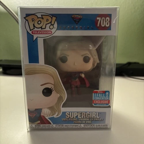Funko Pop! 708 Supergirl Melissa Benoist 2018 Fall Convention w/Protector