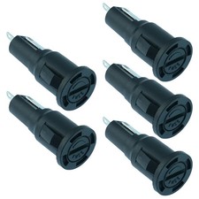 5 x 5x20mm Snap Fit Screw Fuse Holder 6.3A R3-54 5 x 20mm