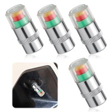 4 PCS Car Tire Pressure Monitor Valve Stem Caps, Caps 2.4Bar...
