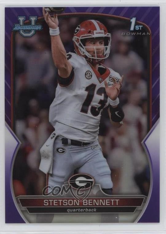 2022 Bowman U Chrome Purple Refractor 108/399 Stetson Bennett IV #39 12g7