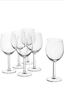 IKEA 6er Set SVALKA 44cl Weinglas, Rotwein Klarglas