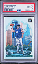 2024 PANINI DONRUSS J.J. MCCARTHY DOWNTOWN #11 ROOKIE CARD PSA 10 RC VIKINGS
