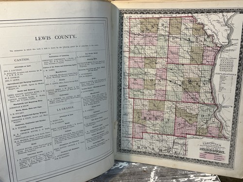 1873 Campbell's New Atlas Of Missouri & Mitchell's Combined Atlas 1st Edit, (4C) - Picture 8 of 18