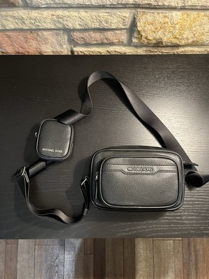 Michael Kors Black Crossbody Bag with Zipper and Coin Purse
