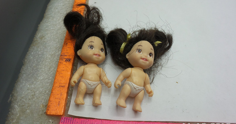 Tyco Quint Vintage Dolls 4, 5 From 1990 Lot Of 2 Brown Hair