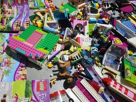 Huge LEGO Friends Bulk Lot Bricks Base Plates Instruction Mixed Parts