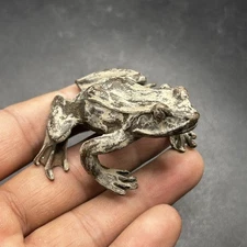 Extremely Rare Ancient Near Eastern Bronze Frog Figure 