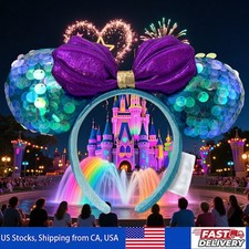 Mickey Mouse Minnie Ears Little Mermaid Ariel Purple Disney-Parks Headband