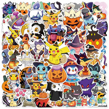 Pokemon Stickers 300 Pack 50 Unique Spooky Masterball Set Bulk Lot 6 Total Packs