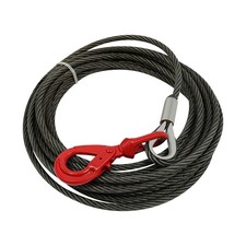 Winch Wire Rope Self Locking Swivel Hook 9 16 x 50ft 10 Ton Towing