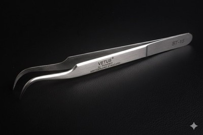 Watch Hairspring Tweezers Vetus No.7 Stainless Steel Precision Anti Magnetic