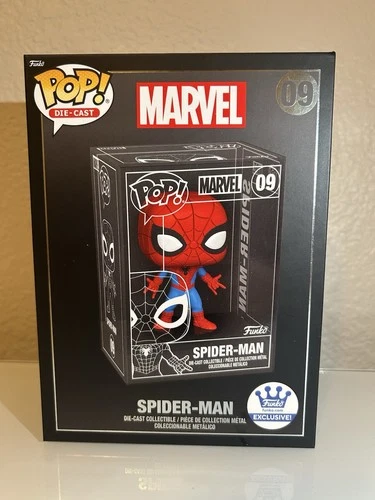 Funko Die-Cast Spider-Man Marvel Pop! Diecast #09 Exclusive Cast Metal Figure