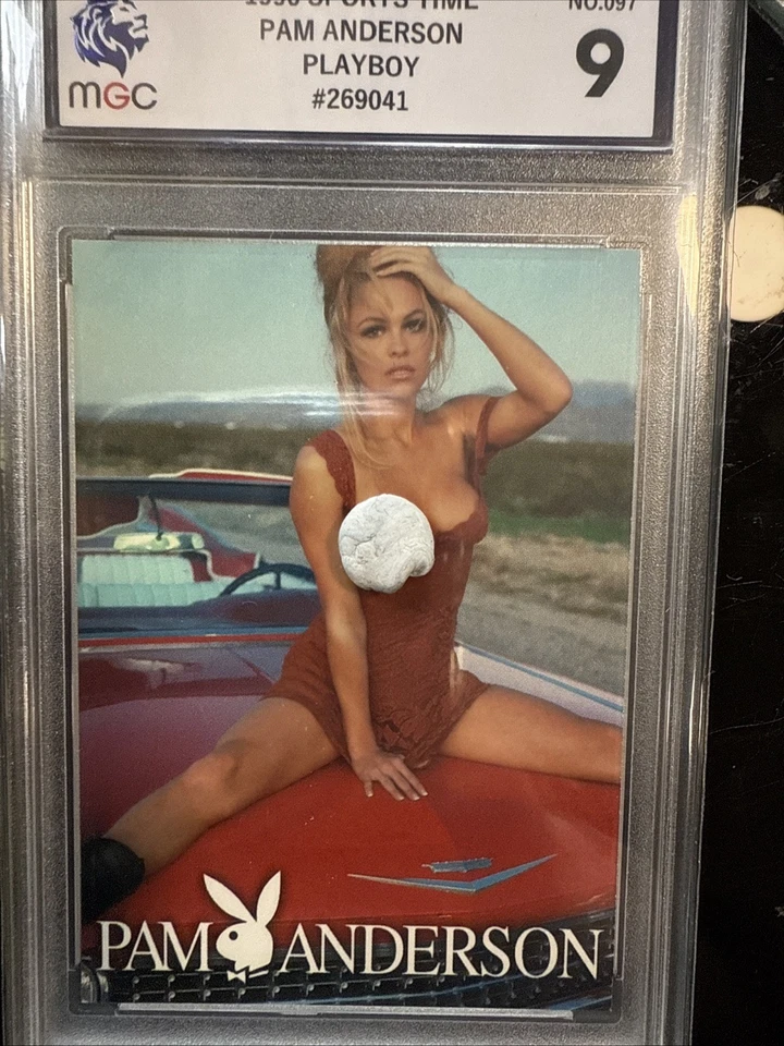 1996 Sports Time Playboy Pamela Anderson Trading Pammy Card MGC 9 - Image 3 of 4