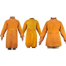 Welding Jacket Blacksmith Work Apron Welding Apron with Sleeve Weld Coat for