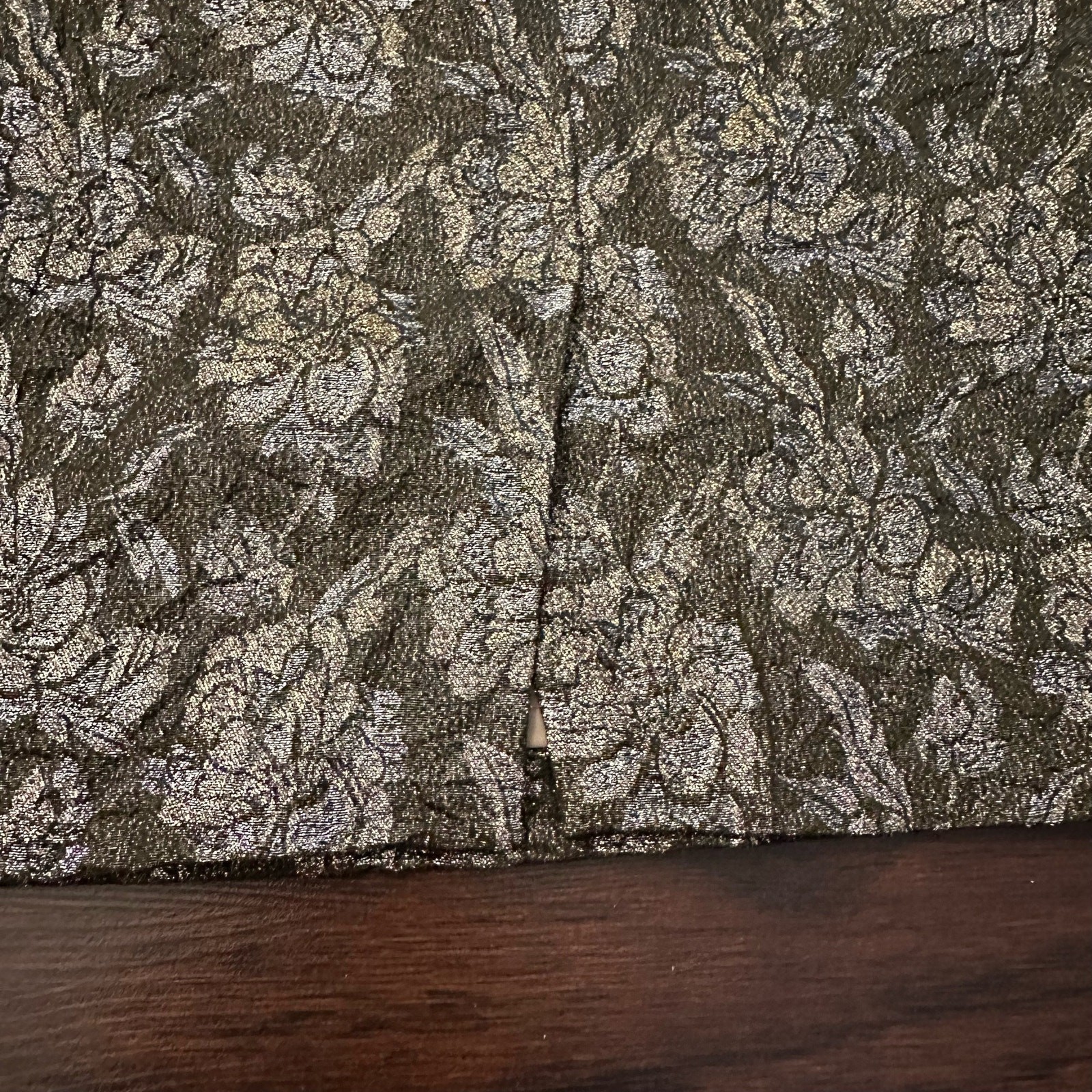 J. Crew Collection sparkly taupe floral pencil sk… - image 5