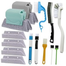 14Pcs Window Track Cleaning Tools, Deep Clean Groove Gap cleaning brush Kit